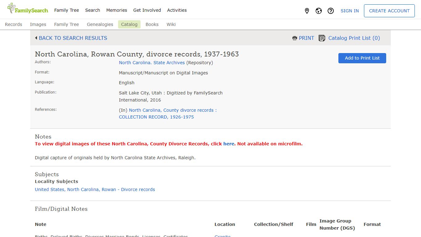 North Carolina, Rowan County, divorce records, 1937-1963 - FamilySearch